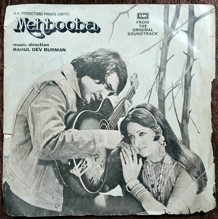 Mehbooba (1976) Rahul Dev Burman Pre-Owned HMV Vinyl, 7" EP Record