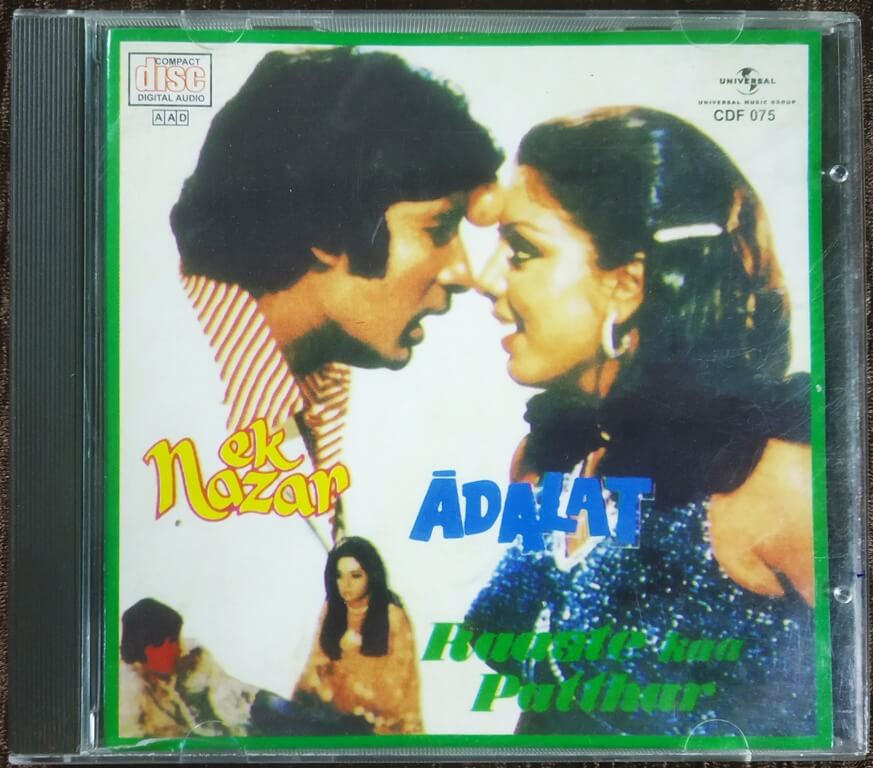 Ek Nazar (1972) Laxmikant-Pyarelal / Raaste Kaa Patthar (1973) Laxmikant-Pyarelal / Adalat (1977) Kalyanji-Anandji Pre-Owned Universal Audio CD