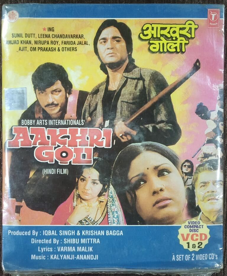 Aakhiri Goli (1977) Shibu Mitra Pre-Owned T-Series Double Video CD