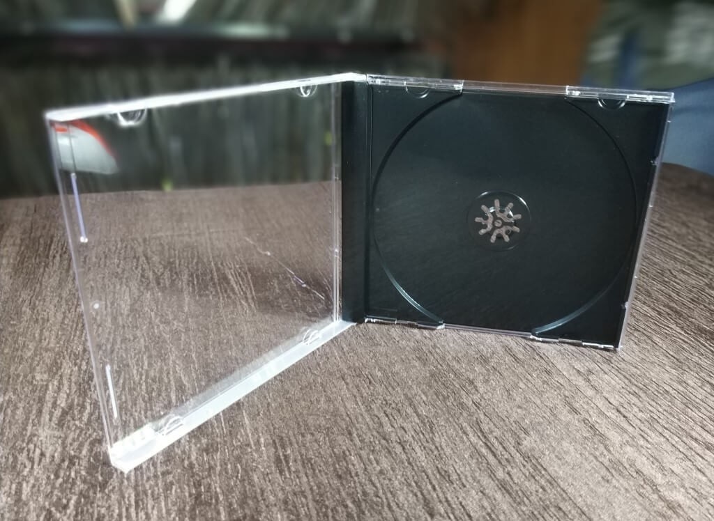 Single CD Standard Jewel Case [Black Tray / 8.5 mm] [Qty - 5] (without Stripes in Black tray)