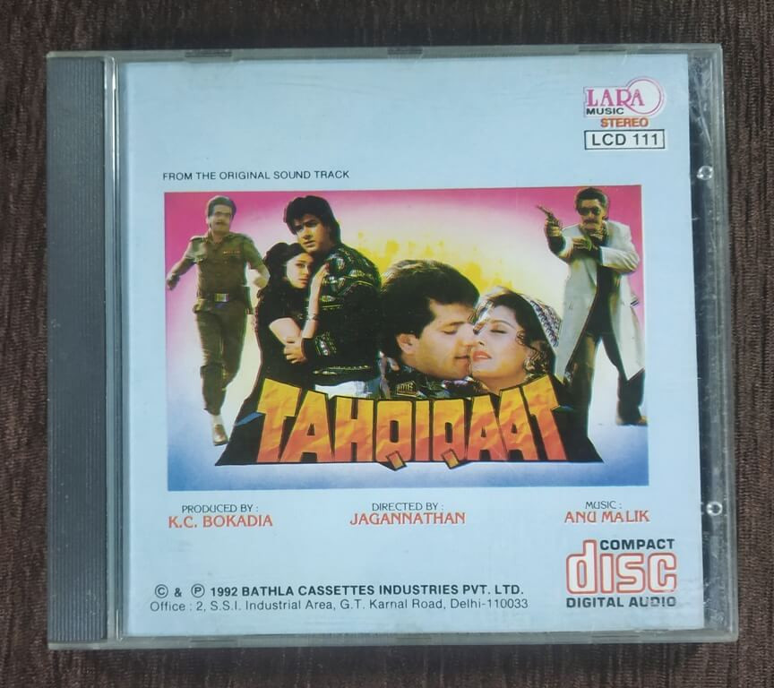 Tahqiqaat (1992) Anu Malik Pre-Owned Lara Music Imported Audio CD