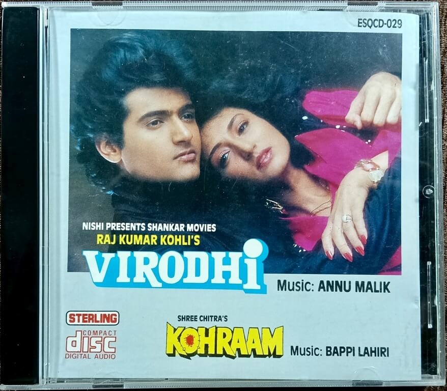 Virodhi (1992) Annu Malik / Kohraam (1991) Bappi Lahiri Pre-Owned Sterling - Esquire Imported Audio CD