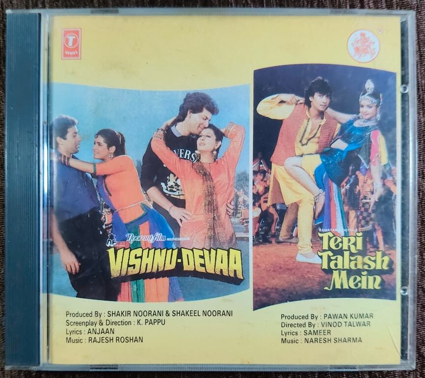 Vishnu-Devaa (1990) Rajesh Roshan  / Teri Talash Mein (1990) Naresh Sharma Pre-Owned T-Series Audio CD