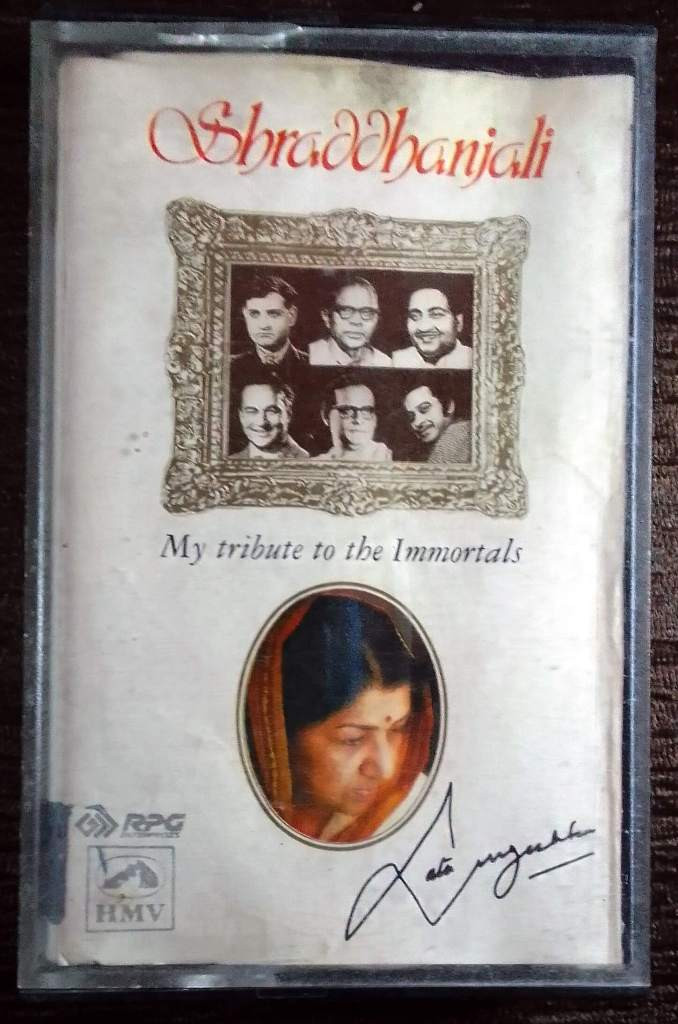 Lata Mangeshkar ‎– Shraddhanjali – A Tribute To The Immortals (1994) Pre-Owned HMV Audio Cassette
