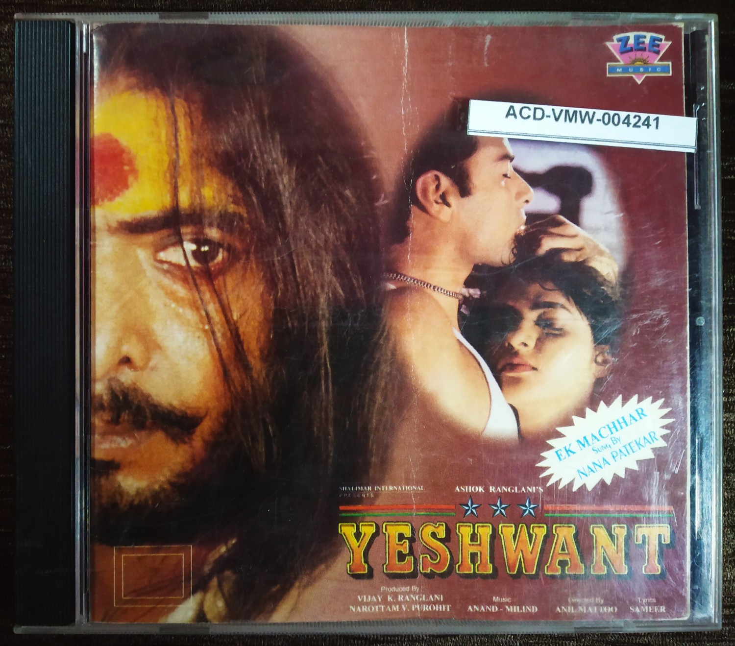 Yashwant (1996) Anand-Milind Pre-Owned Zee Music Audio CD