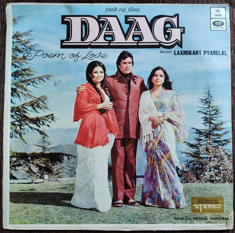 Daag (1973) Laxmikant-Pyarelal Pre-Owned ODEON Vinyl, 12" LP Record