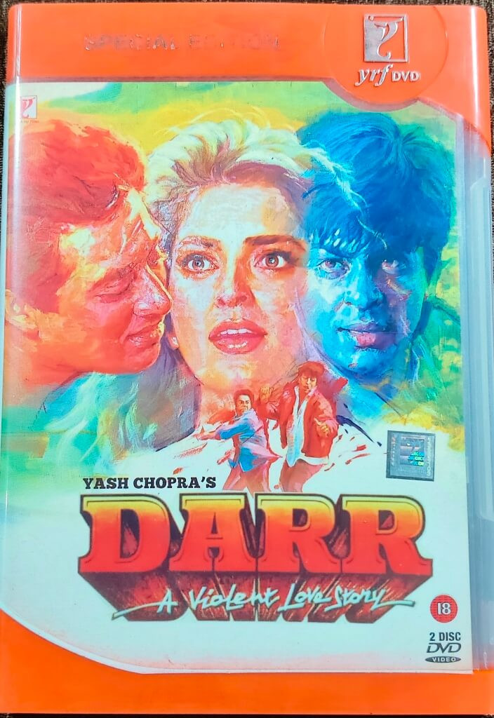 Darr (A Violent Love Story) (1993) Director-Yash Chopra & Music- Shiv-Hari Mainstream Hindi Movie Pre-Owned Yash Raj Films Double DVD Set