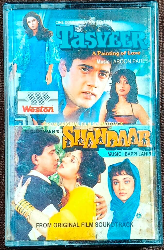 Tasveer (1989) Aroon Paresh / Shandaar (1989) Bappi Lahiri Pre-Owned Weston Audio Cassette