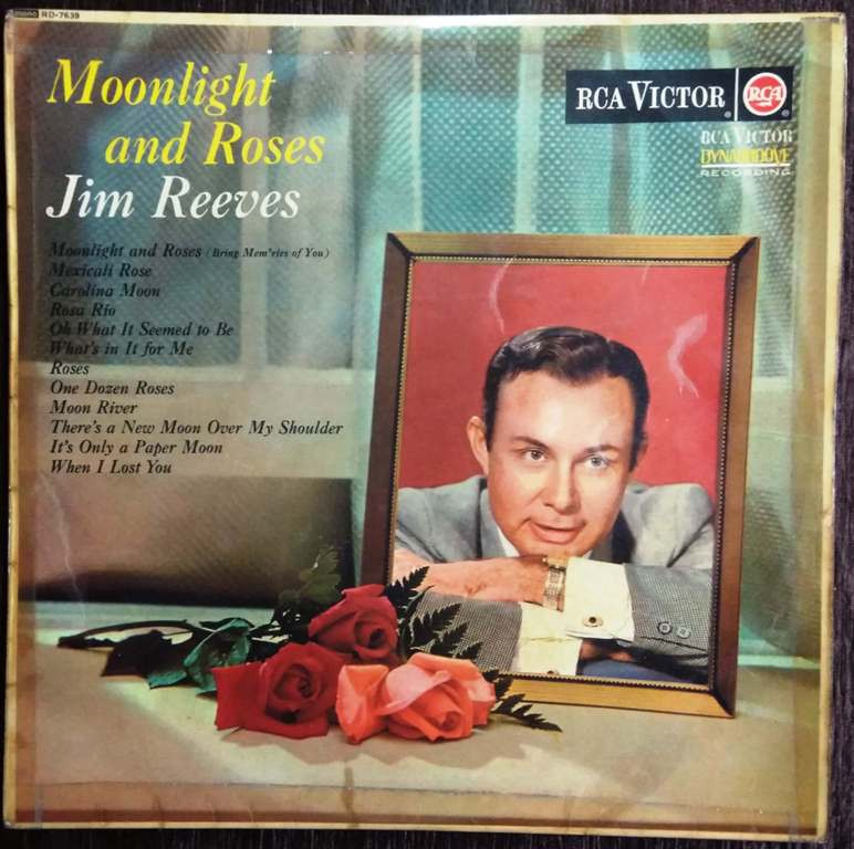 Jim Reeves - Moonlight And Roses (1964) Jim Reeves Pre-Owned Vinyl, 12" LP Record
