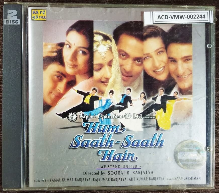 Hum Saath Saath Hain (1999) Raamlaxman Pre-Owned RPG, Sa Re Ga Ma Imported Double Audio CD