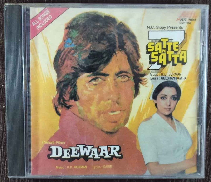 Satte Pe Satta (1982) R.D. Burman / Deewaar (1975) R.D. Burman Pre-Owned Audio CD
