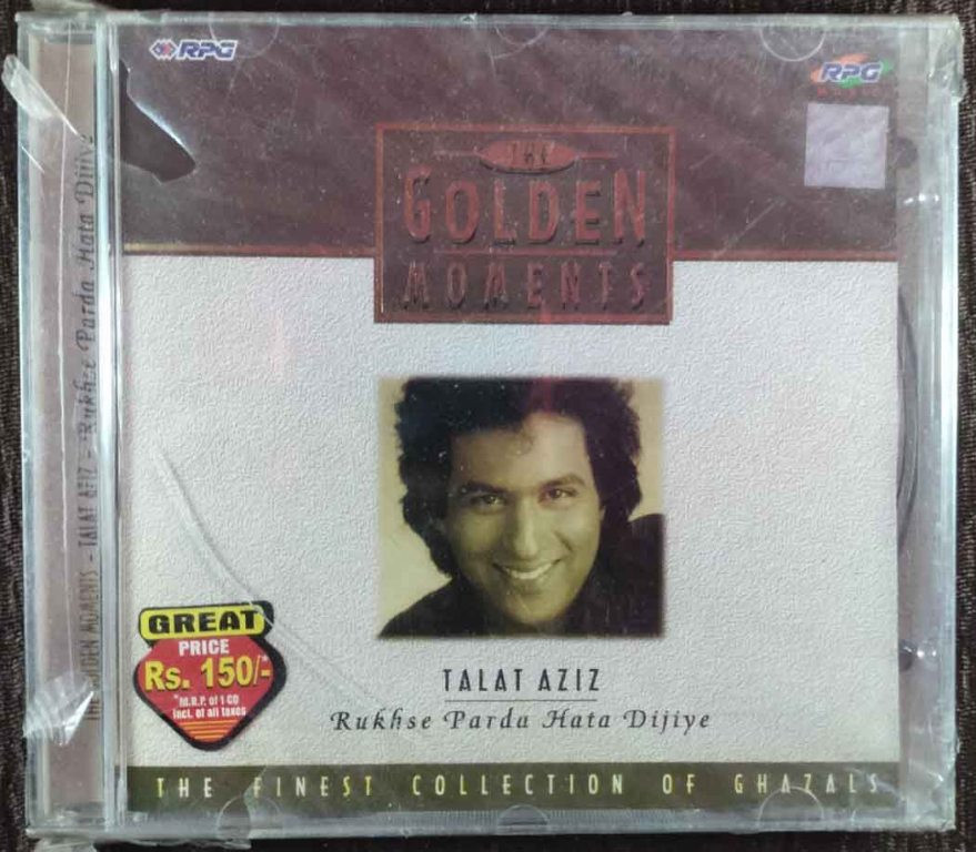 Talat Aziz - Rukh Se Parda Hata Dijiye - The Golden Moments - The Finest Collection Of Ghazals (1999) Sanjeev Kohli Pre-Owned RPG Audio CD