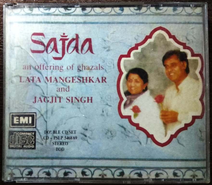 Lata Mangeshkar & Jagjit Singh - Sajda An Offering Of Ghazals (1991) Jagjit Singh Pre-Owned EMI Imported Double Audio CD