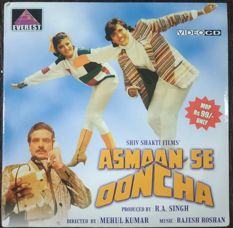 Aasman Se Ooncha (1989) Mehul Kumar Pre-Owned Everest Double Video CD