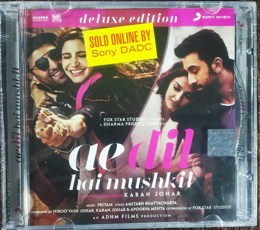 Ae Dil Hai Mushkil (2016) Pritam Pre-Owned Sony Music Audio CD