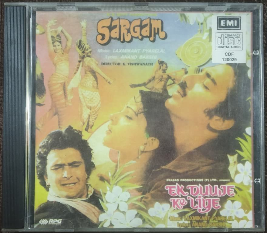 Sargam (1979) Laxmikant Pyarelal / Ek Duje Ke Liye (1981) Laxmikant Pyarelal Pre-Owned Audio CD