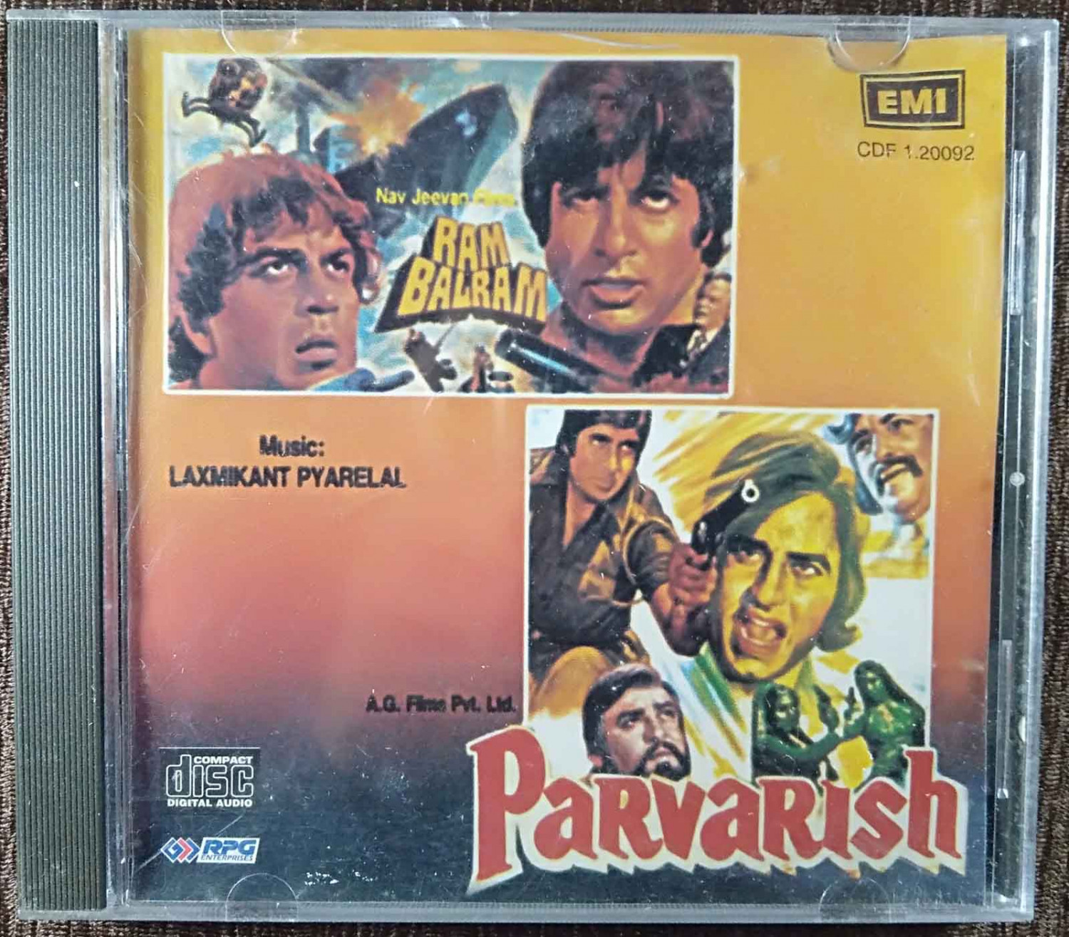 Ram Balram (1980) Laxmikant-Pyarelal / Parvarish (1977) Laxmikant-Pyarelal Pre-Owned Imported Audio CD