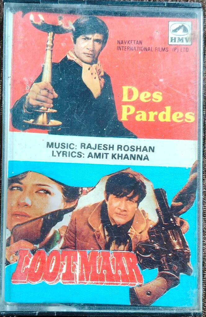 Des Pardes (1977) Rajesh Roshan / Lootmaar (1980) Rajesh Roshan Pre-Owned HMV-RPG Audio Cassette