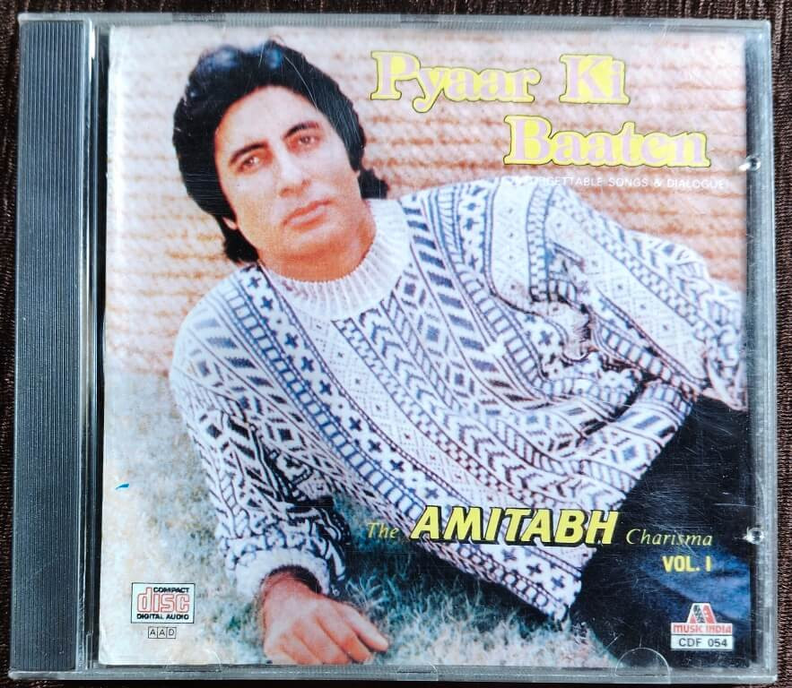 The Amitabh - Charisma - Pyaar Ki Baaten - Vol 1 - Unforgettable Songs & Dialogue (1989) Compilation Pre-Owned Music India Stee Edition Audio CD