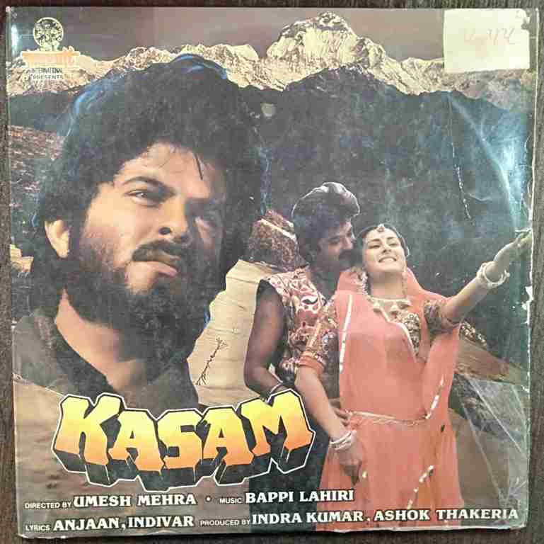 Kasam (1987) Bappi Lahiri Pre-Owned Vinyl, 12" LP Record