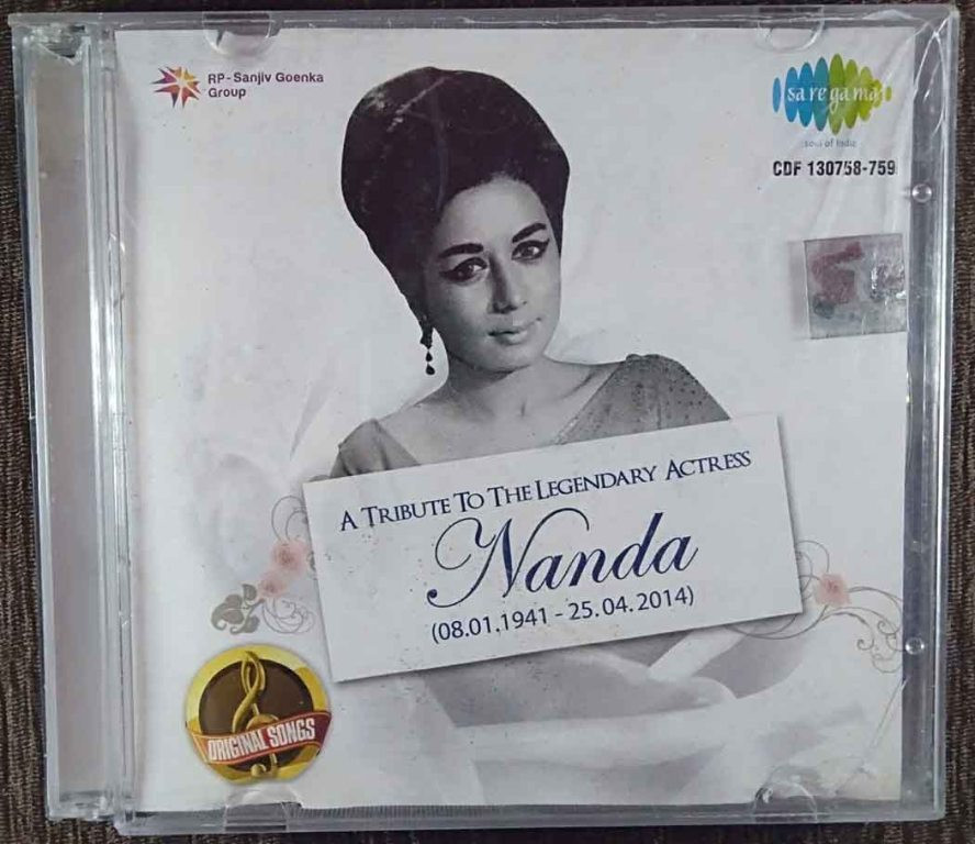 Nanda - A Tribute To Legendary Actress - (08.01.1941 - 25.04.2014) (2014) Compilation Pre-Owned SA RE GA MA, RP Sanjiv Goenka Group Double Audio CD