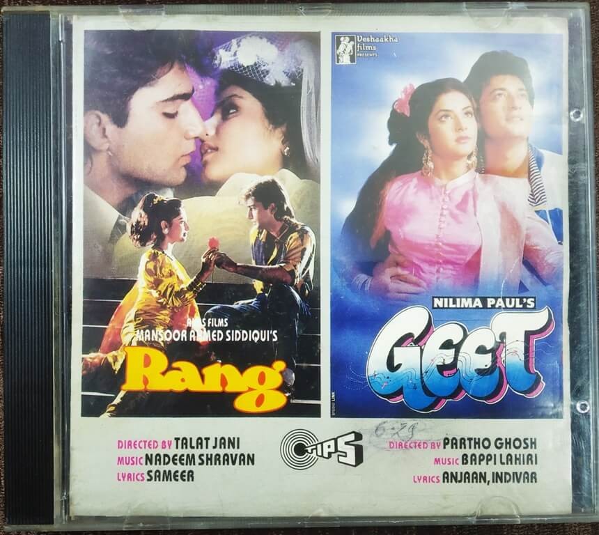 Rang (1993) Nadeem-Shravan / Geet (1992) Bappi Lahiri Pre-Owned  Audio CD