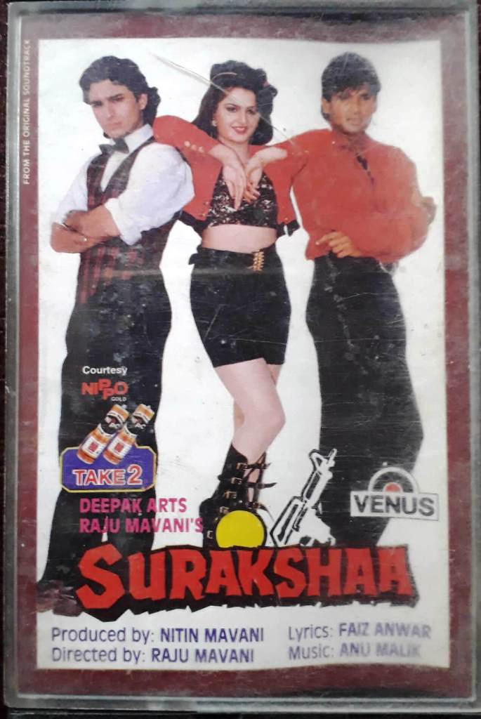 Surakshaa (1995) Anu Malik Pre-Owned Venus Audio Cassette