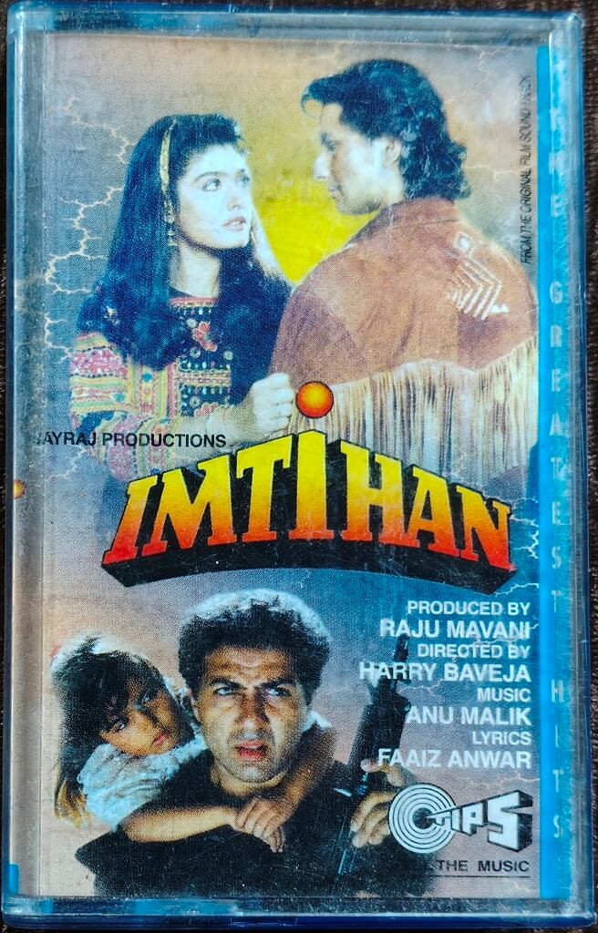 Imtihan (2000) Anu Malik Bollywood OST Pre-Owned Tips Audio Cassette