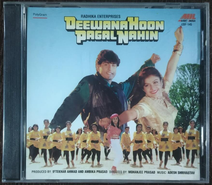 Deewana Hoon Pagal Nahin (1996) Aadesh Shrivastava Pre-Owned Polygram / Music India Imported Audio CD