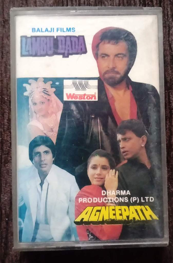 Lambu Dada (1989) Rajesh Roshan/ Agneepath (1989) Laxmikant-Pyarelal Pre-Owned Weston Audio Cassette