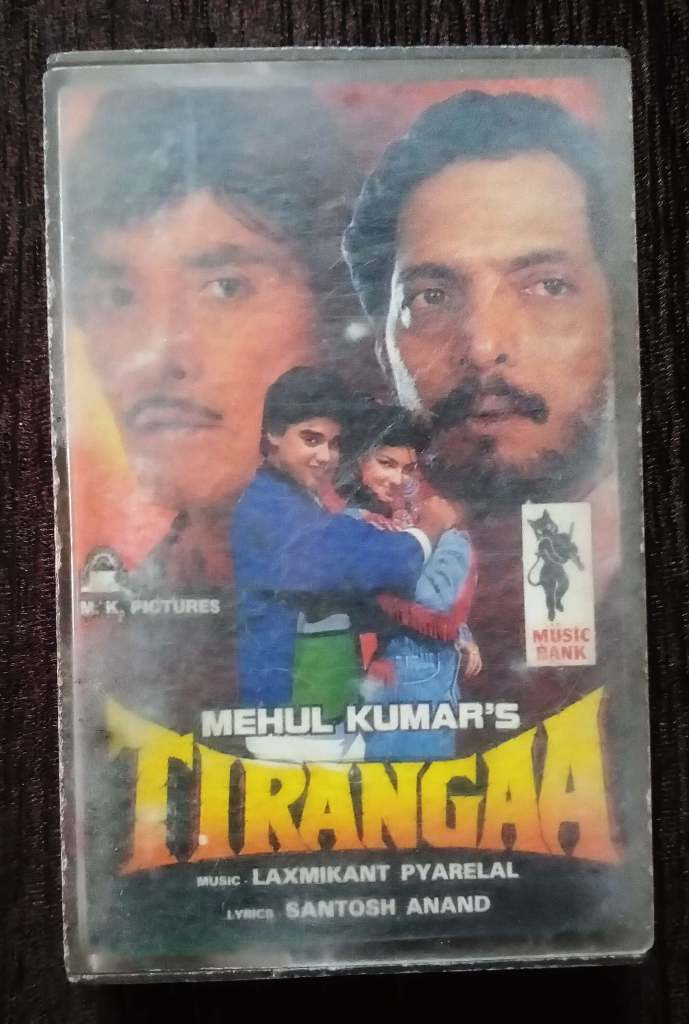 Tirangaa (1992) Laxmikant-Pyarelal Pre-Owned Music Bank Audio Cassette