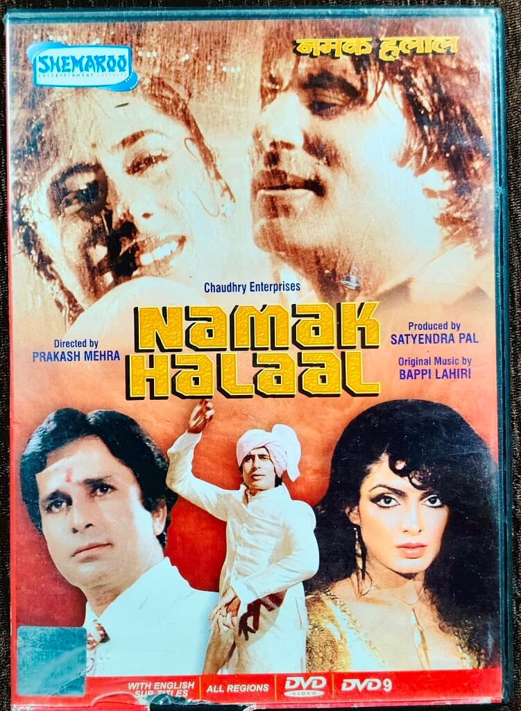 Namak Halaal (1982) Directed by Satyendra Pal & Music by Bappi Lahiri Pre-Owned Shemaroo Single DVD
