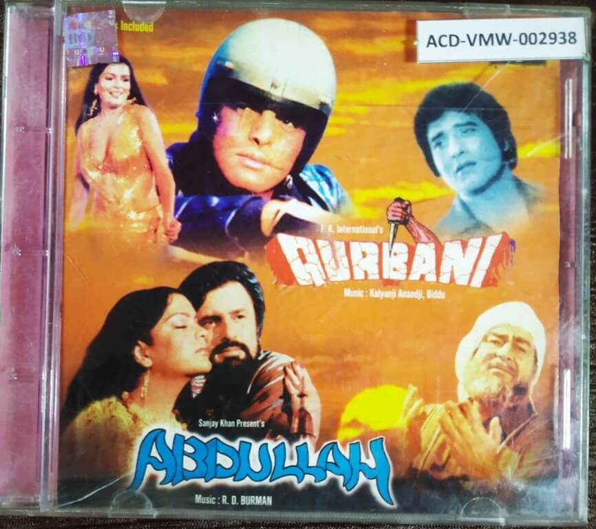 Qurbani (1980) Kalyanji-Anandji, Biddu - Abdullah (1981) R.D. Burman Pre-Owned Universal Audio CD