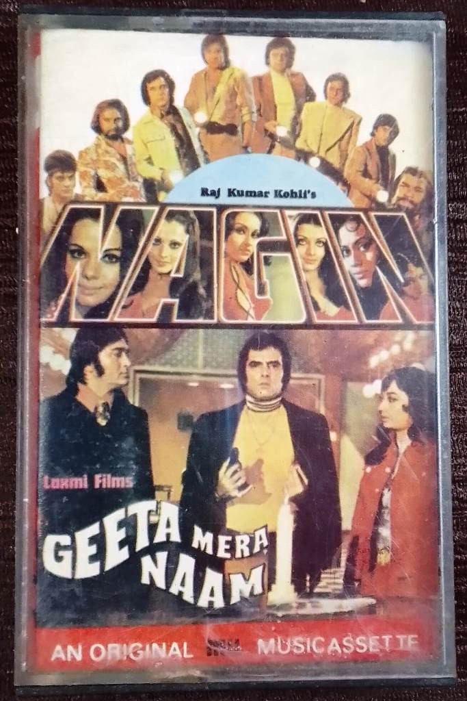 Nagin (1976) Laxmikant-Pyarelal /Geeta Mera Naam (1974) Laxmikant-Pyarelal Pre-Owned MUSIC INDIA Audio Cassette