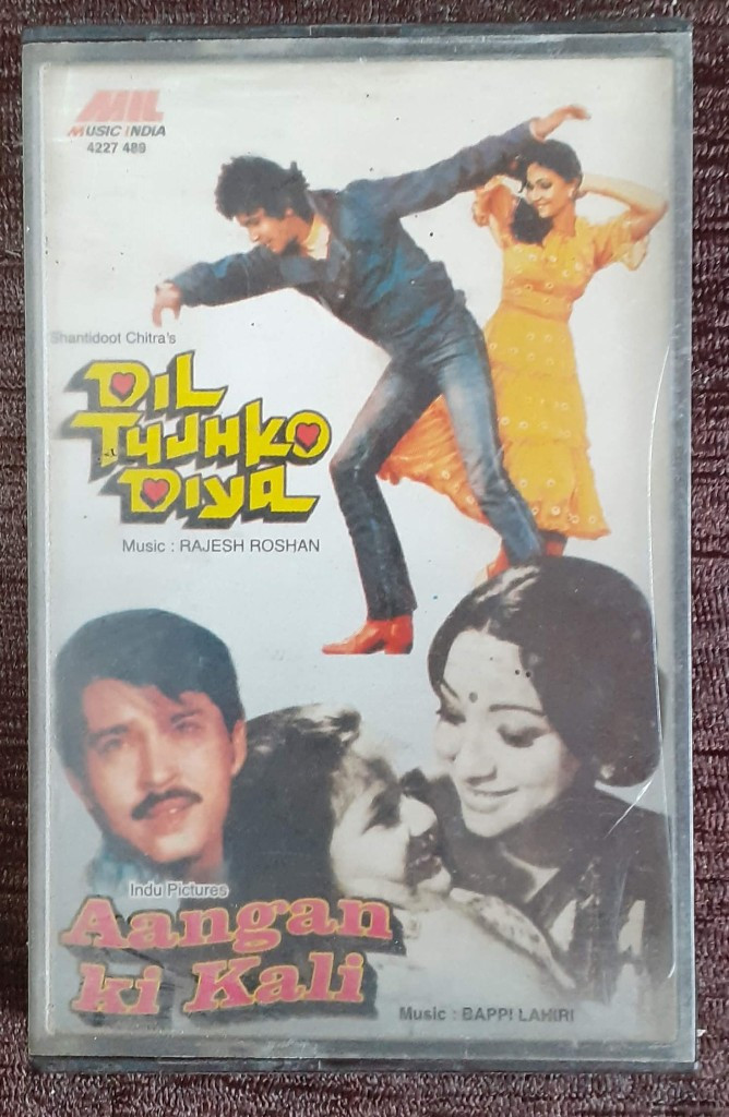 Dil Tujhko Diya (1983) Rajesh Roshan / Aangan Ki Kali(1979) Bappi Lahiri Pre-Owned Music India, Polygram Audio Cassette