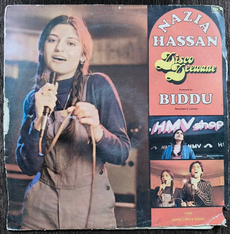 Nazia Hassan, Biddu - Disco Deewane (1981) Biddu, Zoheb Pre-Owned His Master's Voice Vinyl, 12" LP Record
