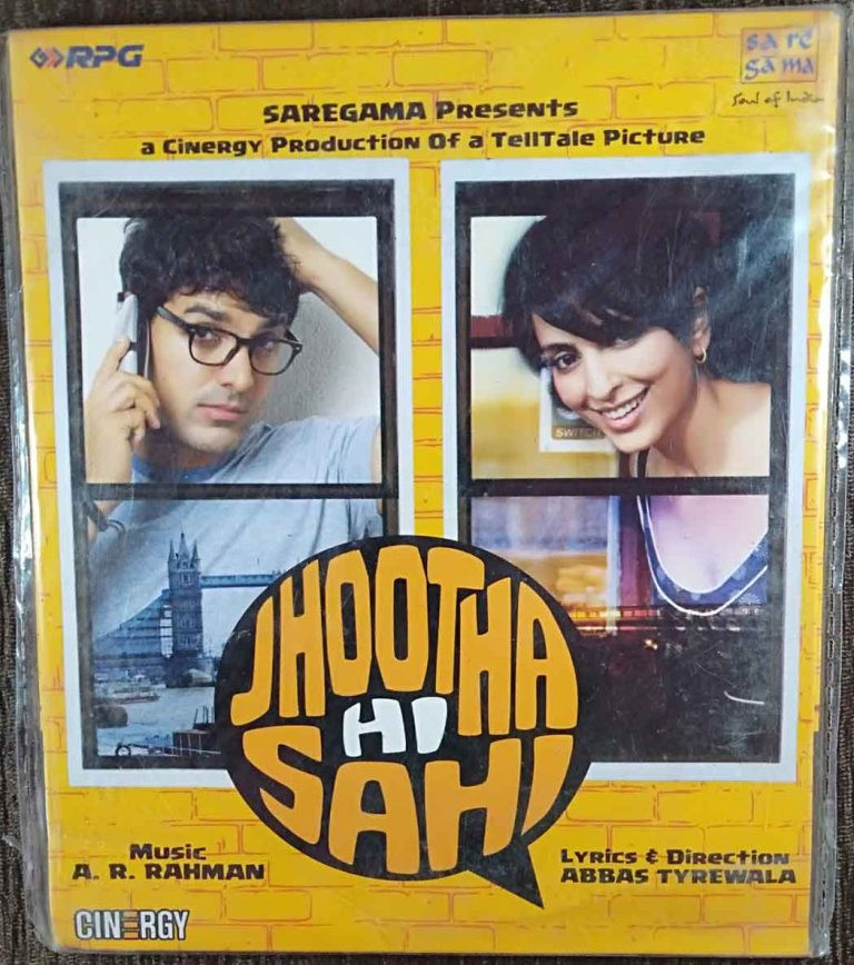 Jhootha Hi Sahi (2010) A.R. Rahman And Other A.R. Rahman Hits Pre-Owned SA RE GA MA, RPG MP3 CD