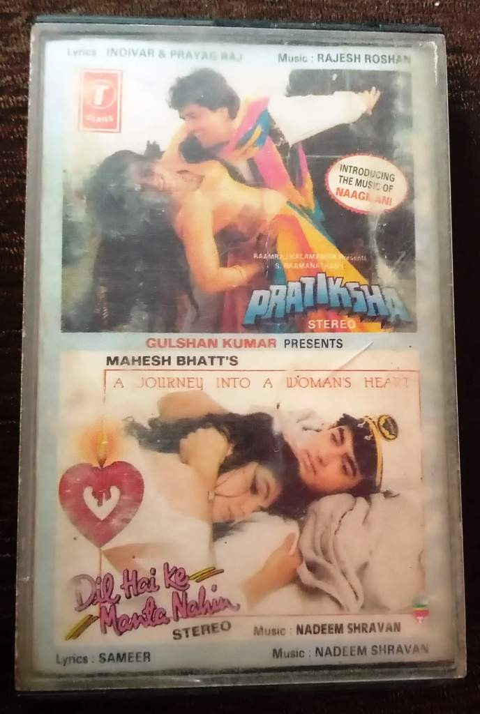 Pratiksha (1991) Rajesh Roshan / Dil Hai Ke Manta Nahin (1991) Nadeem-Shravan Pre-Owned T-Series Audio Cassette