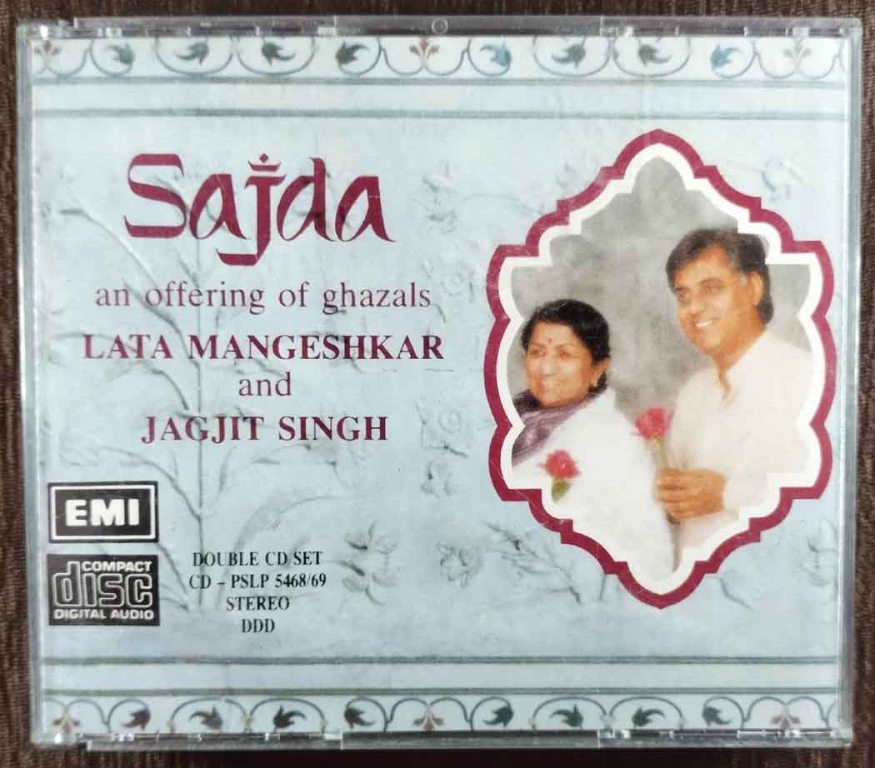 Lata Mangeshkar & Jagjit Singh - Sajda - An Offering Of Ghazals (1991) Jagjit Singh Pre-Owned EMI Imported Double Audio CD