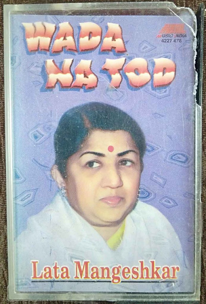 Lata Mangeshkar - Wada Na Tod (1997) Compilation Pre-Owned Music India, Polydor Audio Cassette