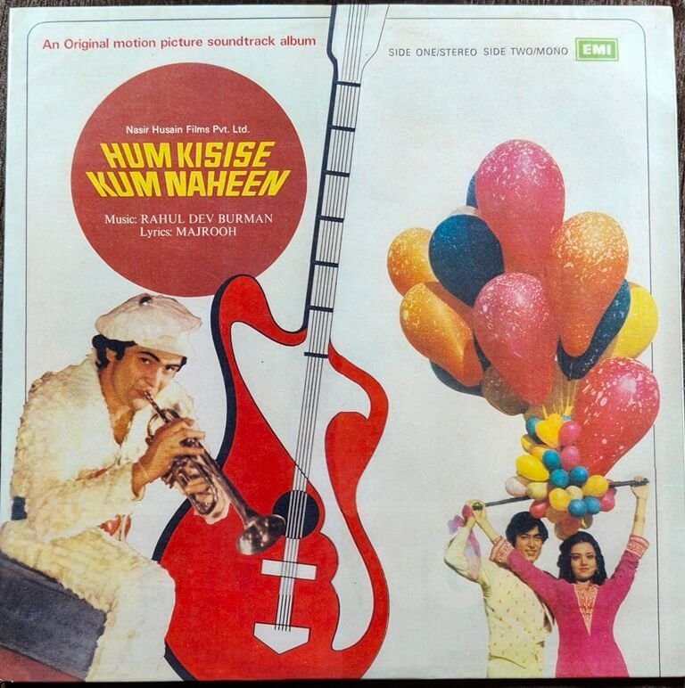 Hum Kisise Kum Naheen (1977) Rahul Dev Burman Pre-Owned Vinyl, 12" HMV Red Dog Edition LP Record