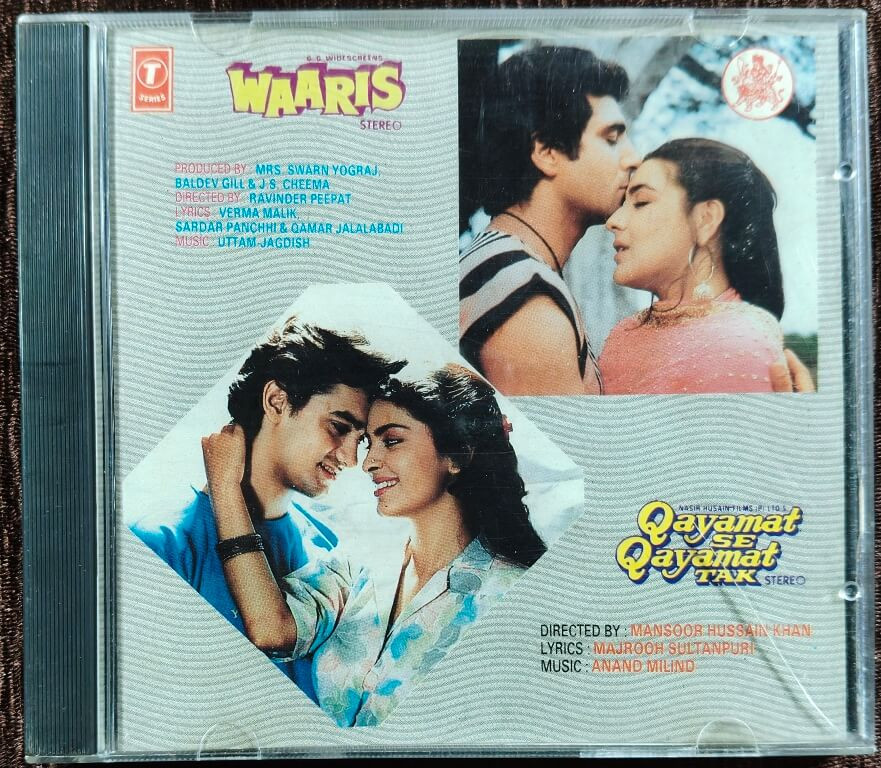 Qayamat Se Qayamat Tak (1989) Anand-Milind / Waaris (1988) Uttam-Jagdish Pre-Owned T-Series Steel Edition Audio CD