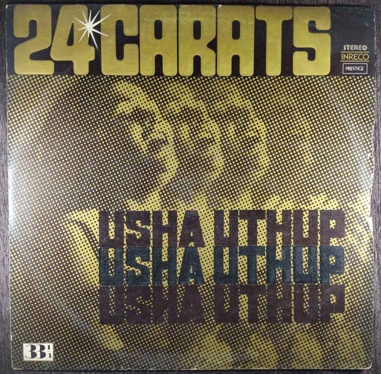 Usha Uthup - 24 Carats (1981) Album Pre-Owned Vinyl, 12" LP Record