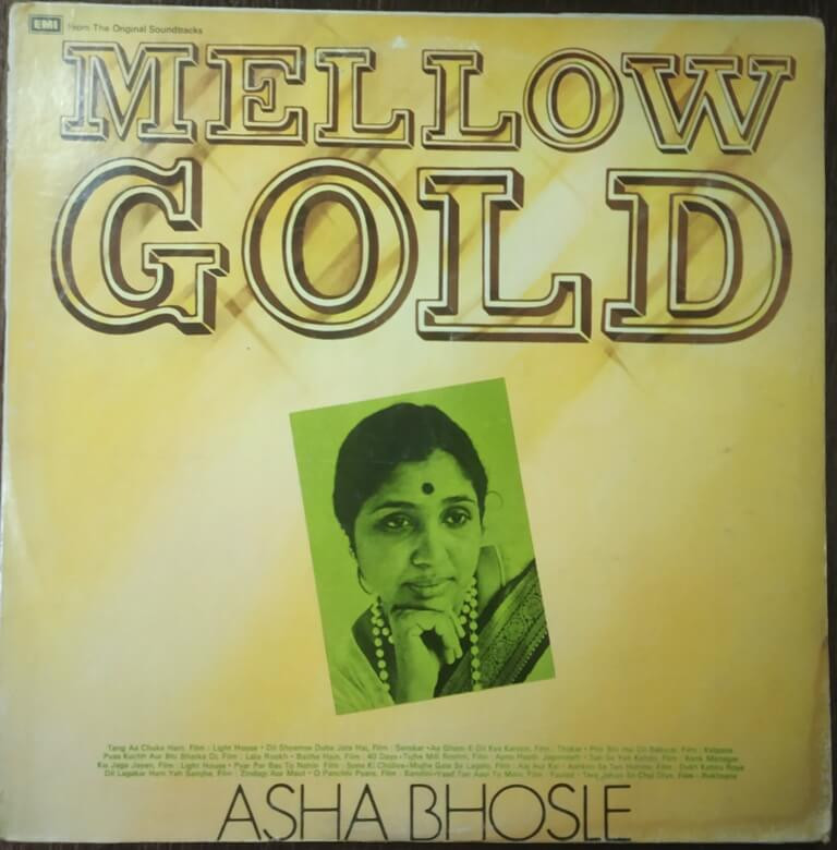 Asha Bhosle – Mellow Gold (1984) Pre-Owned HMV Vinyl, 12" LP Record