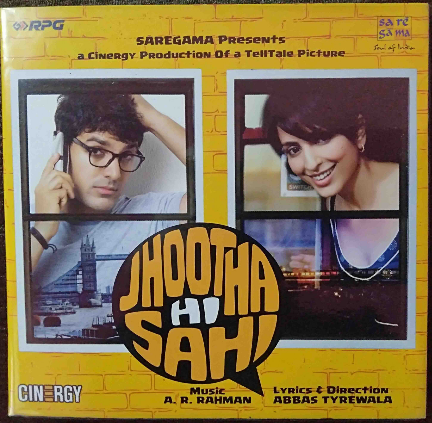 Jhootha Hi Sahi (2010) A.R. Rahman Pre-Owned RPG, SA RE GA MA Audio CD