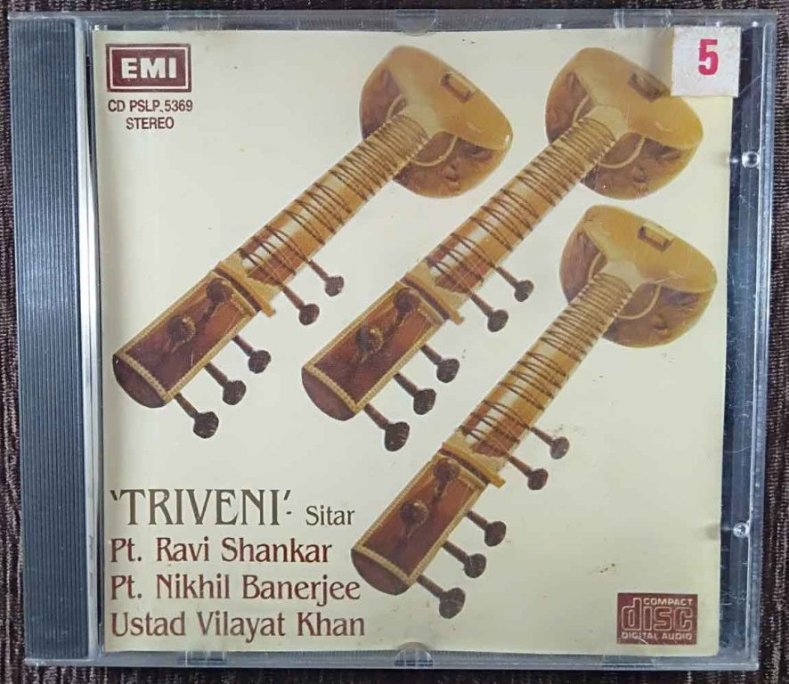 Pt. Ravi Shankar, Pt. Nikhil Banerjee, Ustad Vilayat Khan – 'Triveni' Sitar (1990) Pt. Ravi Shankar, Pt. Nikhil Banerjee, Ustad Vilayat Khan Pre-Owned EMI Imported Audio CD