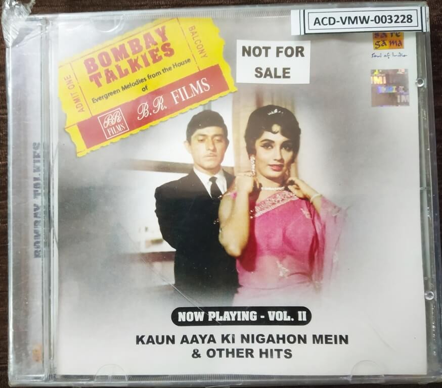 Bombay Talkies B.R. Films - Vol 2 - Kaun Aaya Ki Nigahon Mein & Other Hits (2007) Compilation Pre-Owned SA RE GA MA, RPG Audio CD