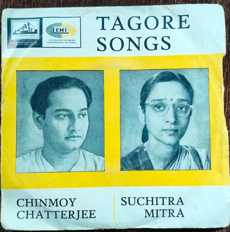 Chinmoy Chatterjee & Suchitra Mitra - Tagore Songs (1966) Rabindranath Tagore Pre-Owned Vinyl, 7" EP Record