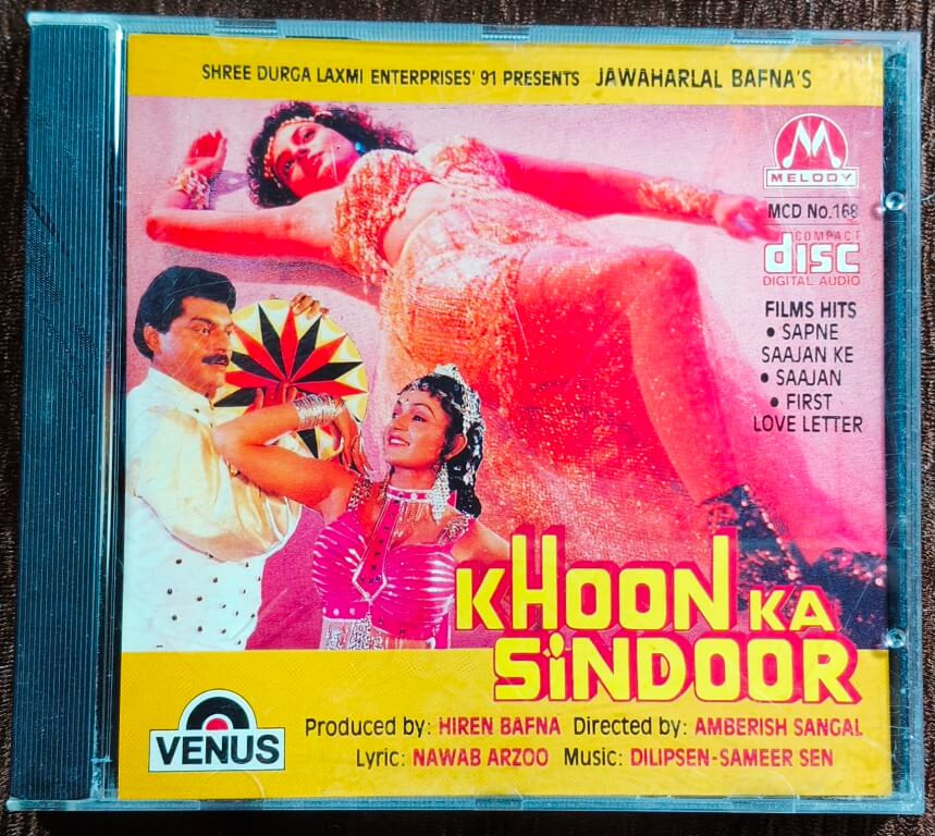 Khoon Ka Sindoor (1993) Dilip Sen-Sameer Sen Pre-Owned Melody Audio CD
