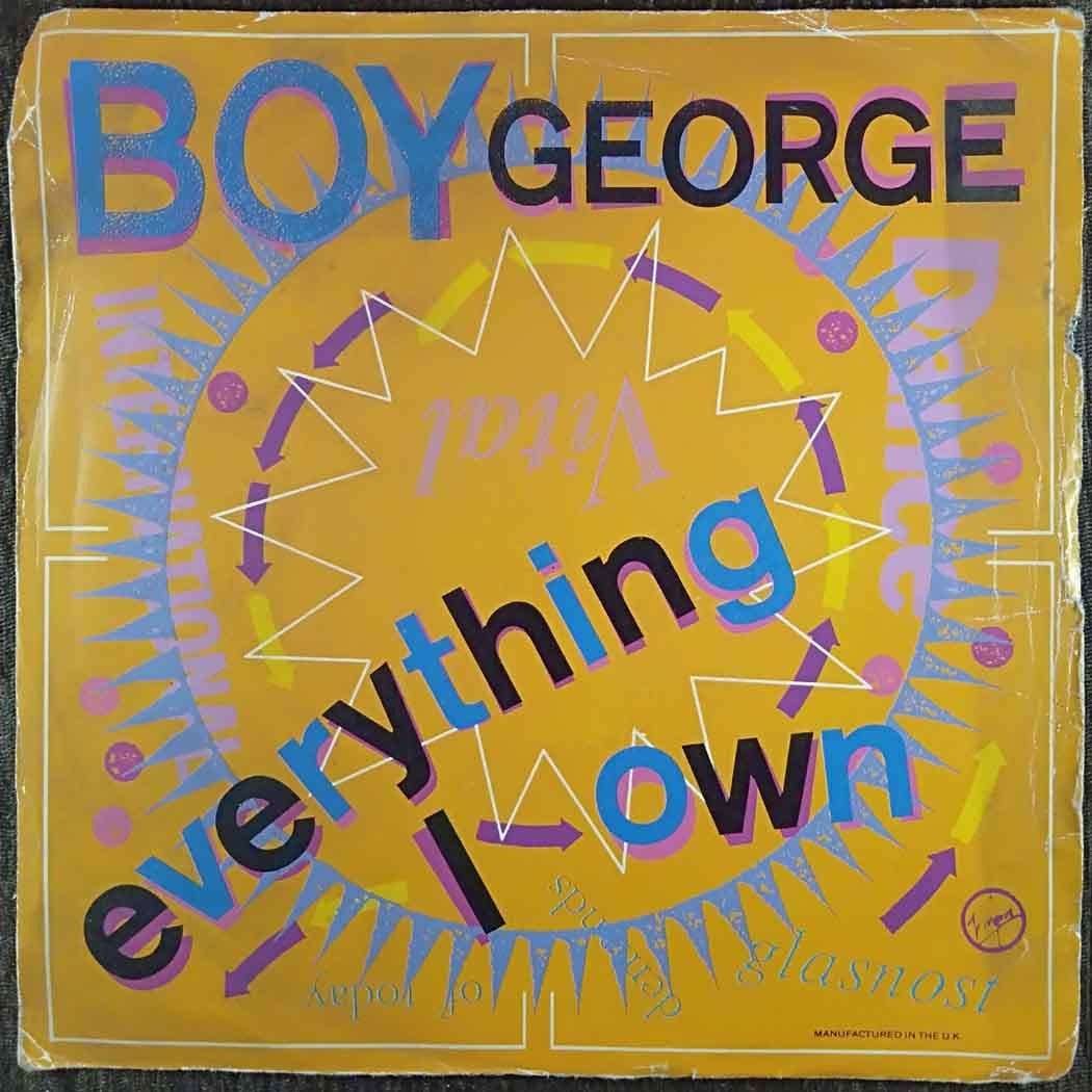 Boy George ‎– Everything I Own (1987) Album Pre-Owned Vinyl, 7" Imported SP Record